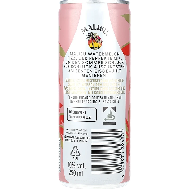 Malibu Watermelon 10% 0,25L DS zzgl. DPG Pfand