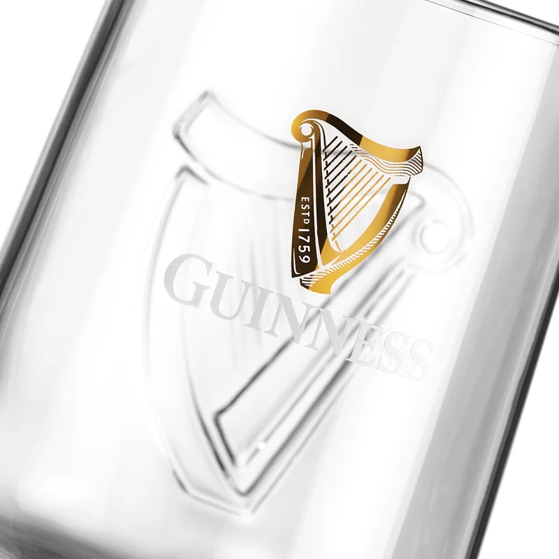 Guinness Embossed Stem Glass 6 Pack