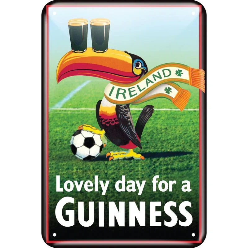 Guinness Metal Sign - Toucan Ireland Soccer Scarf