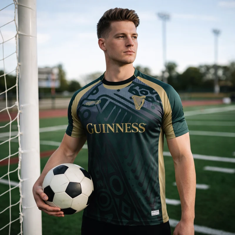 Guinness Retro Harp Performance Soccer Jersey
