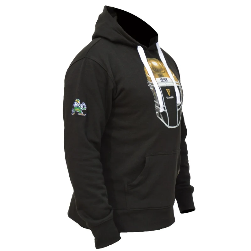 Guinness Notre Dame Helmet Hoodie Black