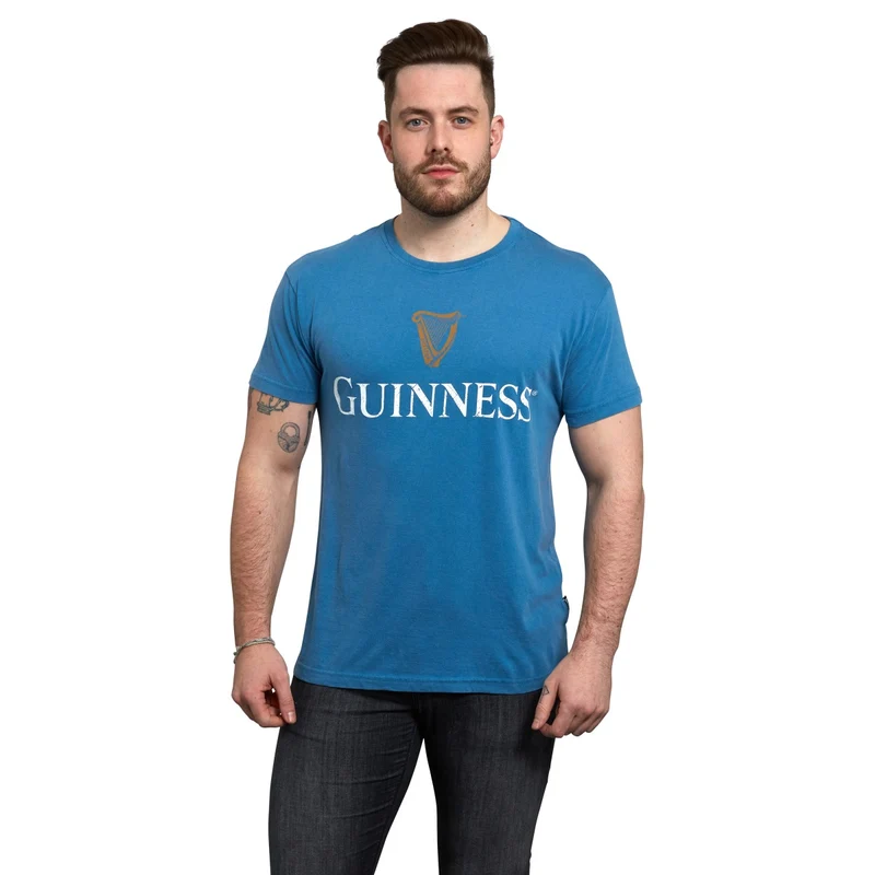 Blue Guinness Harp Premium Tee