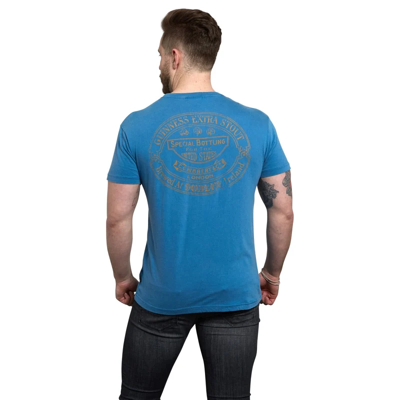 Blue Guinness Harp Premium Tee
