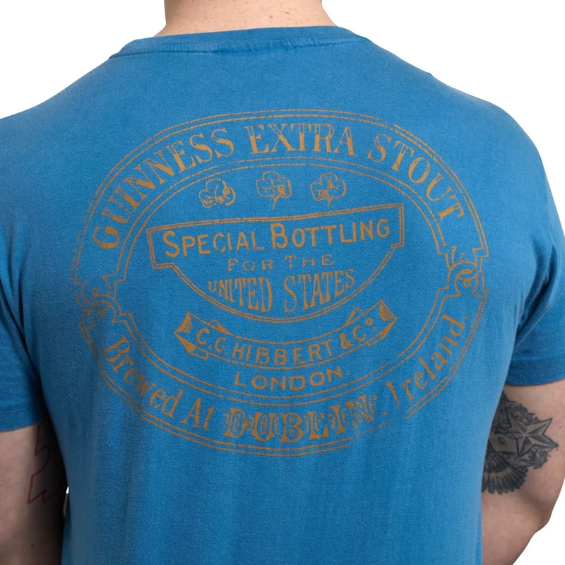 Blue Guinness Harp Premium Tee