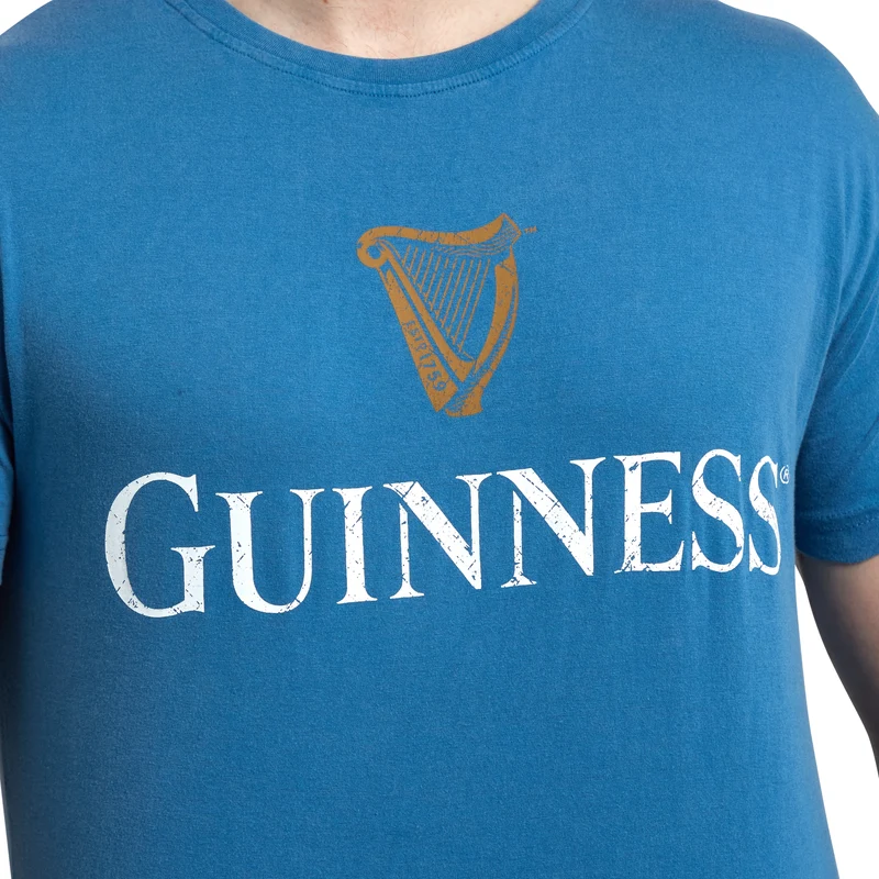 Blue Guinness Harp Premium Tee