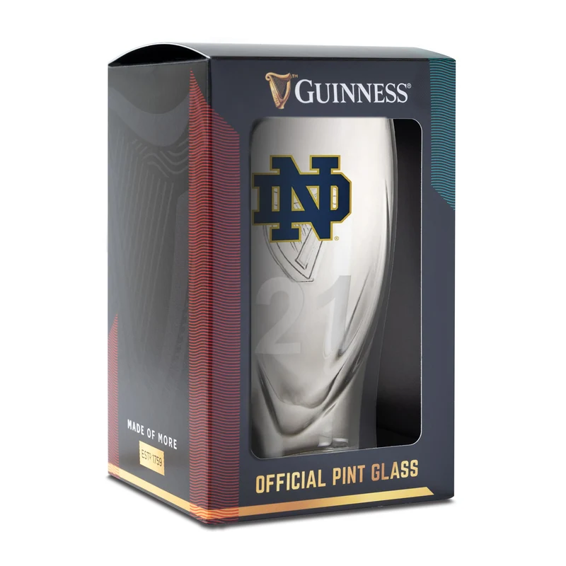 Guinness Notre Dame 16OZ Pint Glass