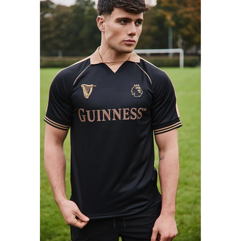 Guinness Black and Brown Premier League Football Top