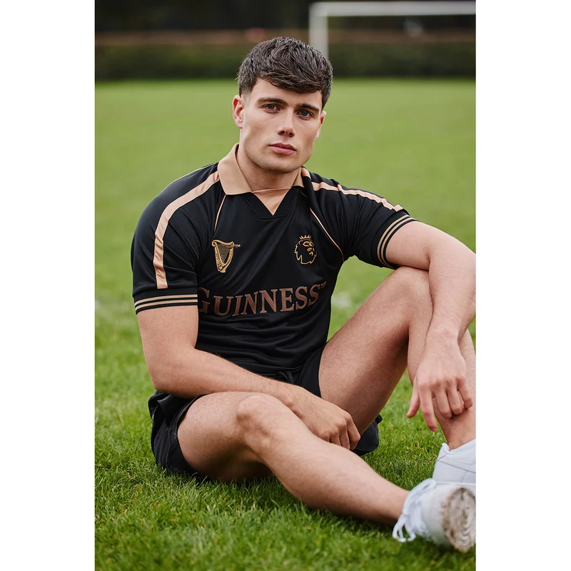 Guinness Black and Brown Premier League Football Top