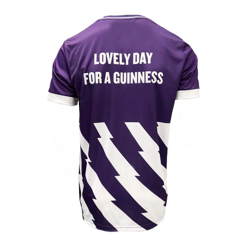 Guinness White and Purple Premier League Football Top