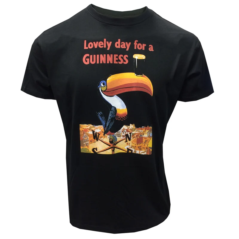 Guinness Toucan Black T Shirt, vintage print