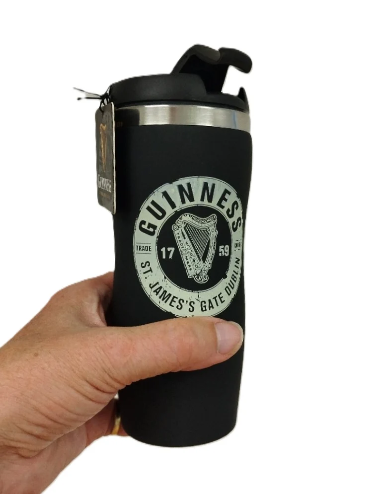 Guinness Travel Mug 500ml – Official Stainless Steel Insulated Coffee Cup