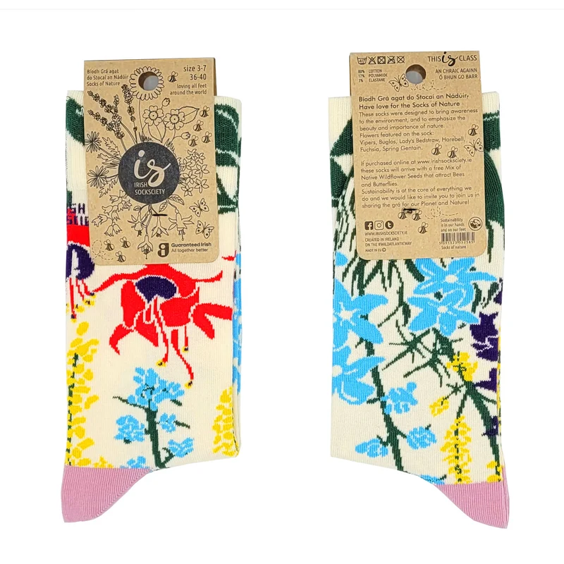 Irish Wildflower Socks