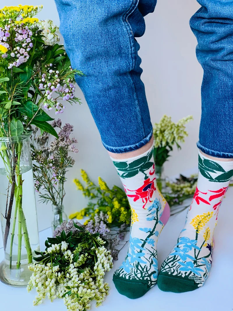 Irish Wildflower Socks