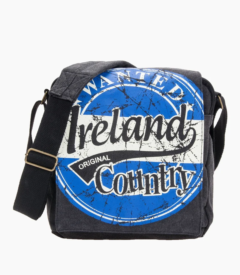 Ireland Messenger bag, charcoal, Ireland logo in 3 colour options
