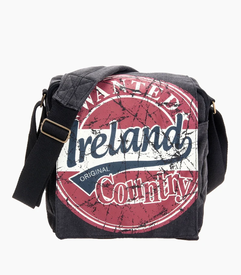 Ireland Messenger bag, charcoal, Ireland logo in 3 colour options