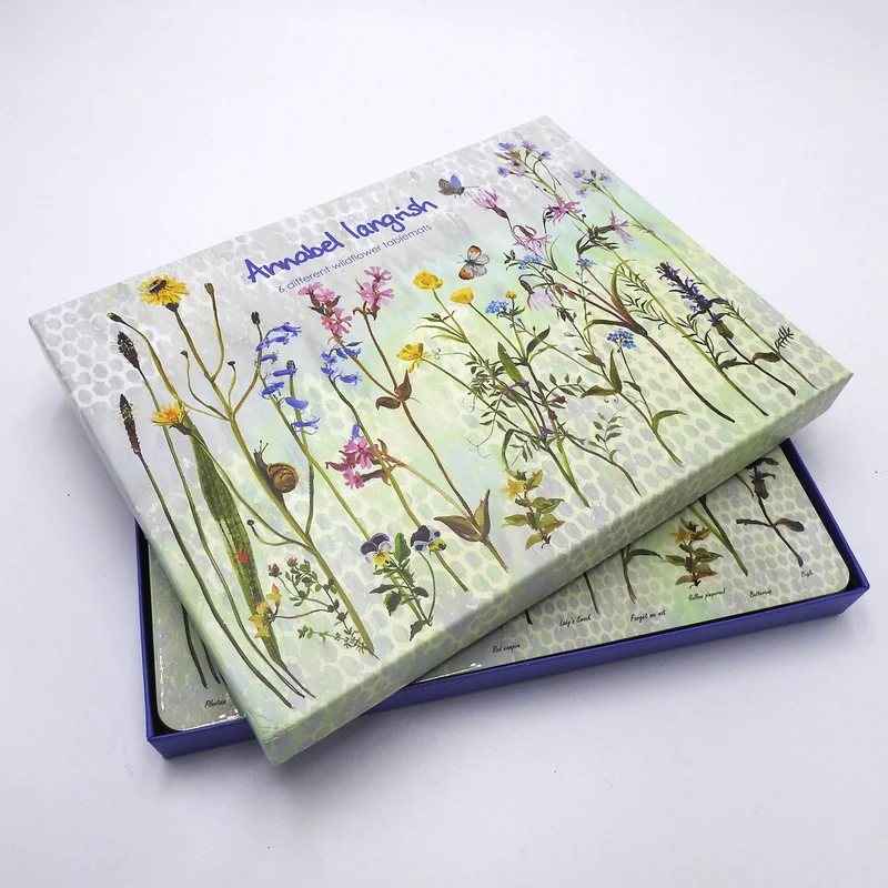 Wildflower Placemats Gift Box Set of 6