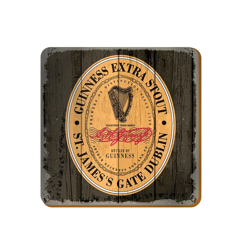 Guinness Nostalgic Coaster Set – 6 Pack Vintage Guinness Coasters