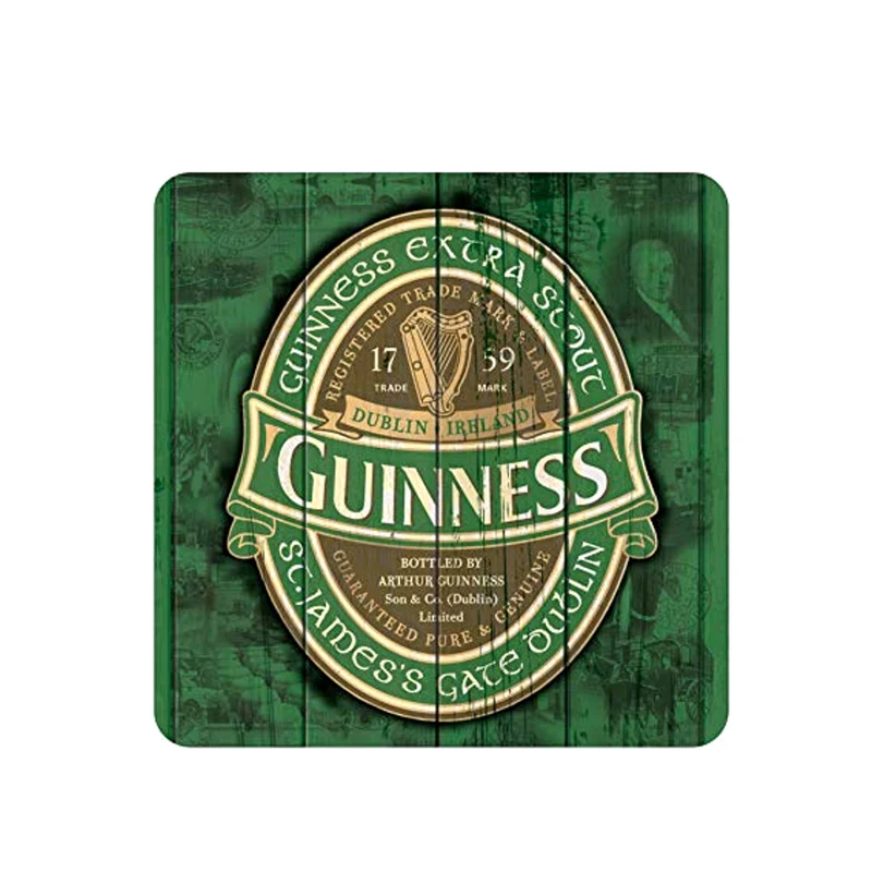 Guinness Nostalgic Coaster Set – 6 Pack Vintage Guinness Coasters