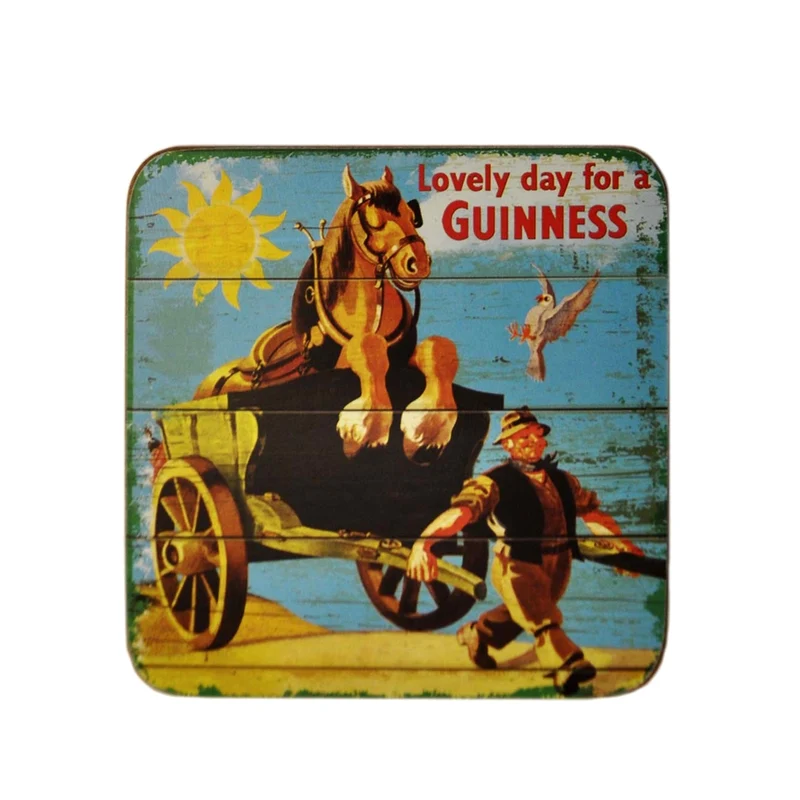 Guinness Nostalgic Coaster Set – 6 Pack Vintage Guinness Coasters