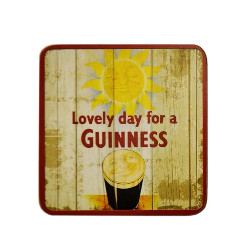 Guinness Nostalgic Coaster Set – 6 Pack Vintage Guinness Coasters