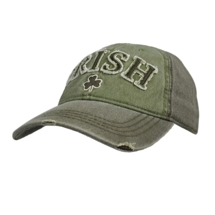 Green Shamrock Irish Baseball Cap