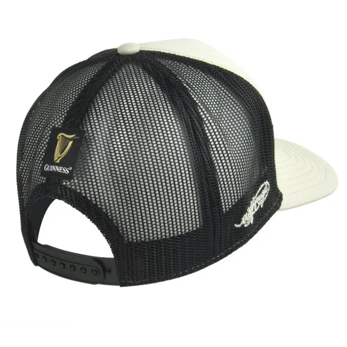 Guinness® Beige & Black Harp Adjustable Trucker Hat