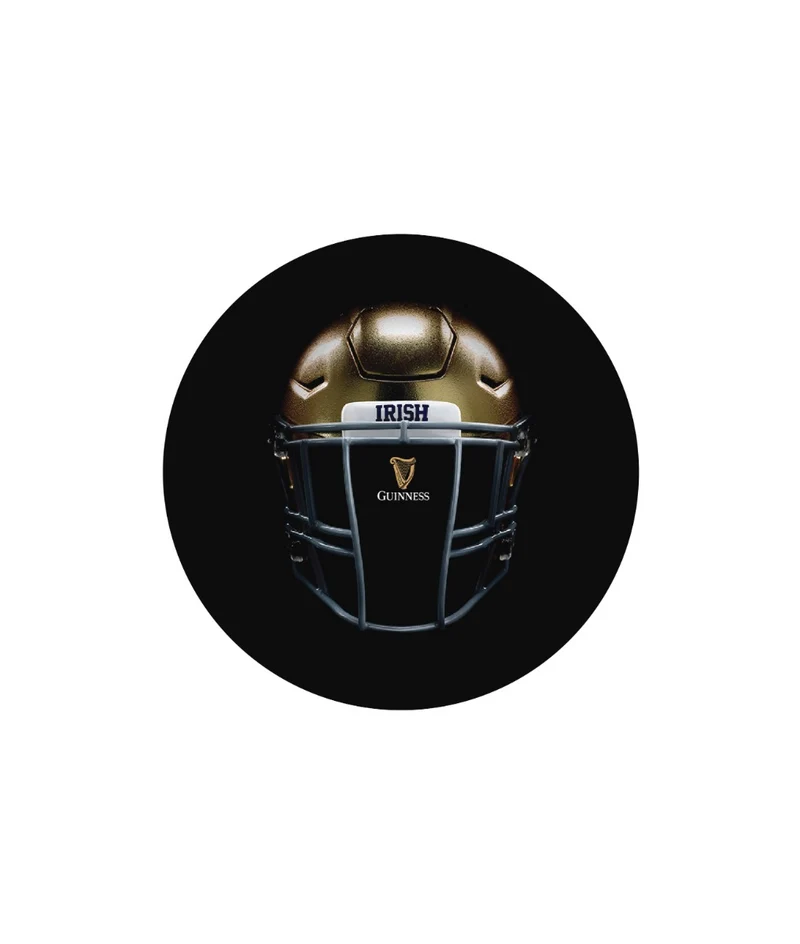 Notre Dame Helmet Swivel Bar Stool with Chrome Trim