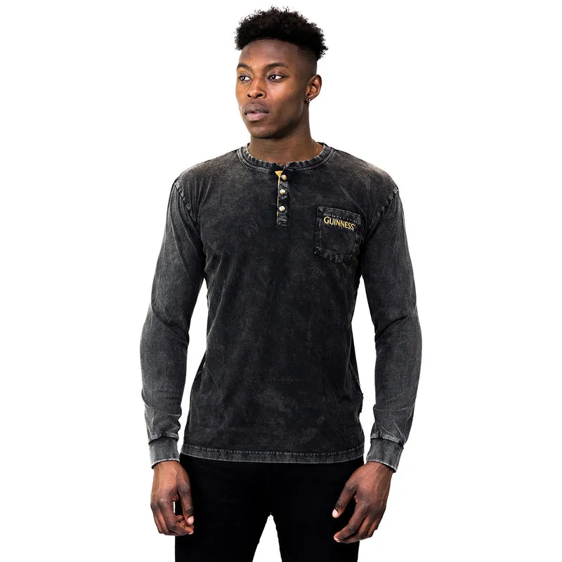 Guinness Classic Washed Black Henley