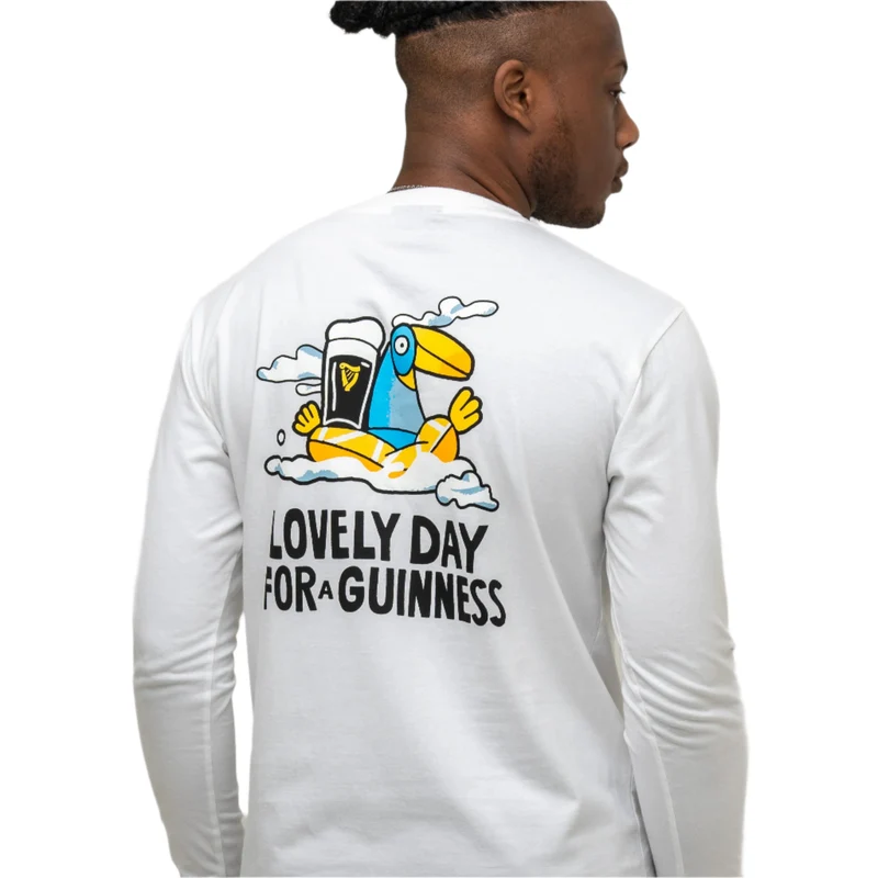 Guinness Summer Collection Lovely Day Longsleeve Tee - White