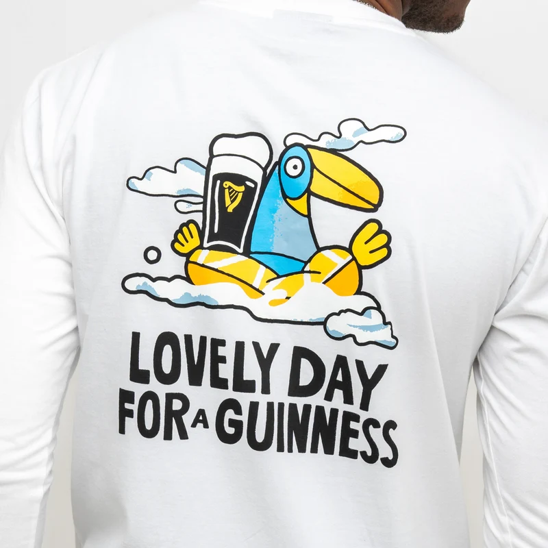 Guinness Summer Collection Lovely Day Longsleeve Tee - White