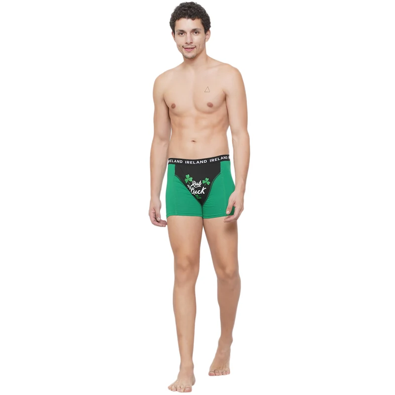 Rub for Luck Men Kelly Green Boxer