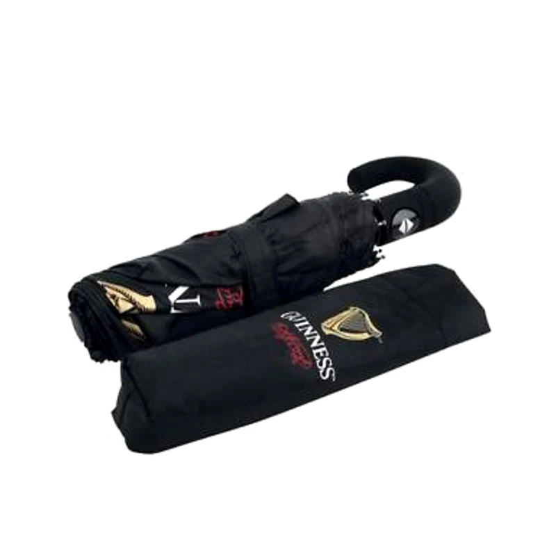 Guinness Folding Automatic Umbrella, Black
