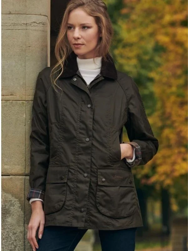 Barbour Women Beadnell Polarquilt Jacket Olive