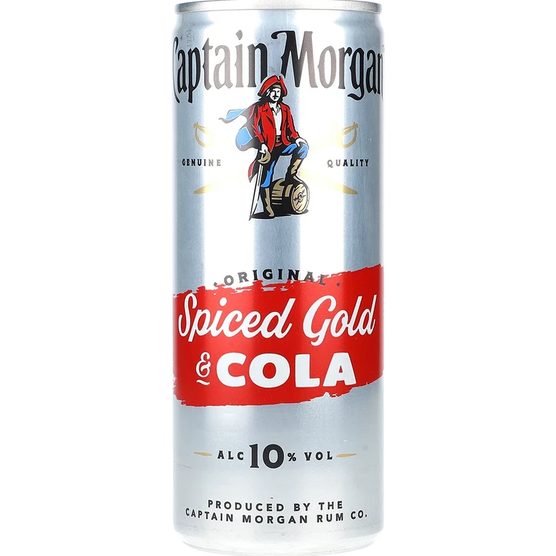 Captain Morgan Premix Spiced Gold & Cola 10% 0,25L DS zzgl. DPG Pfand