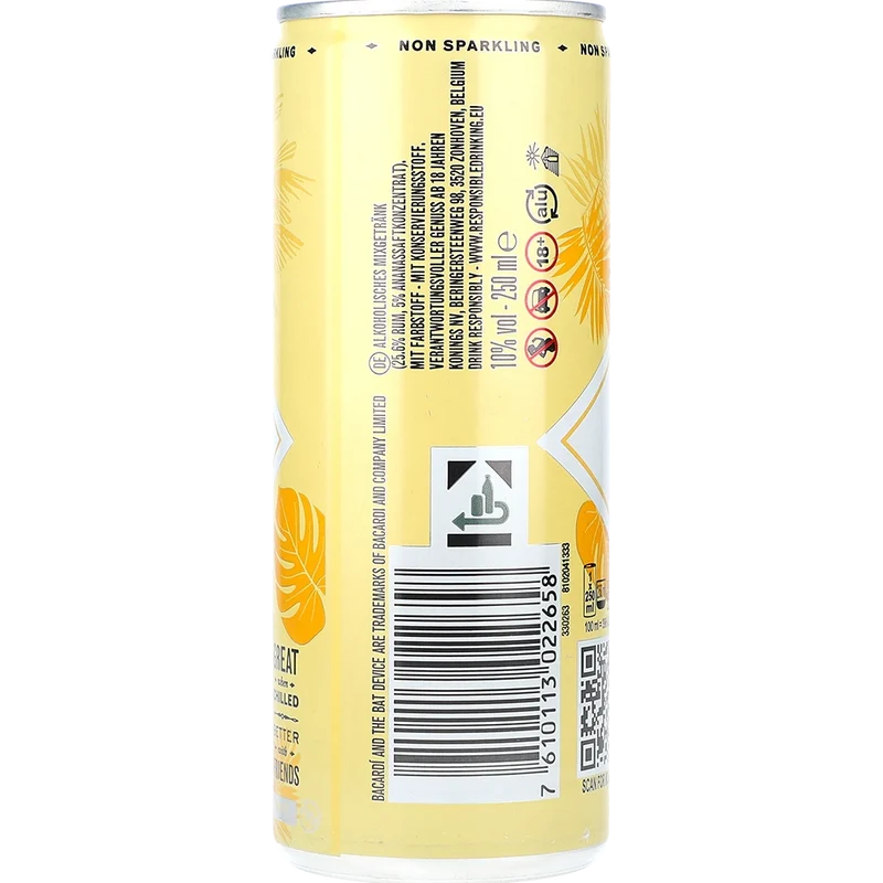 Bacardi Pina Colada 10% 0,25L DS zzgl. DPG Pfand