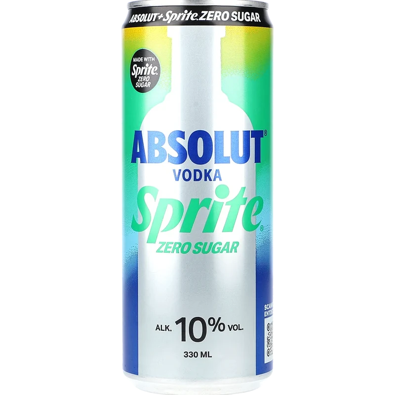 Absolut Sprite Zero Sugar 10% 0,33L DS zzgl. DPG Pfand