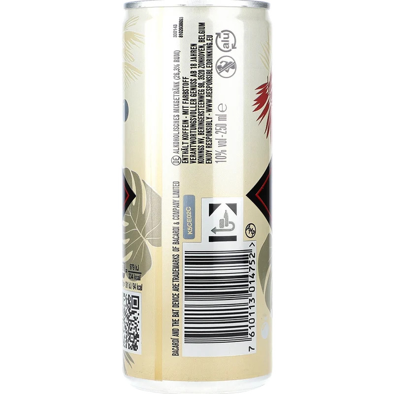 Bacardi Spiced & Cola 10% 0,25L DS zzgl. DPG Pfand