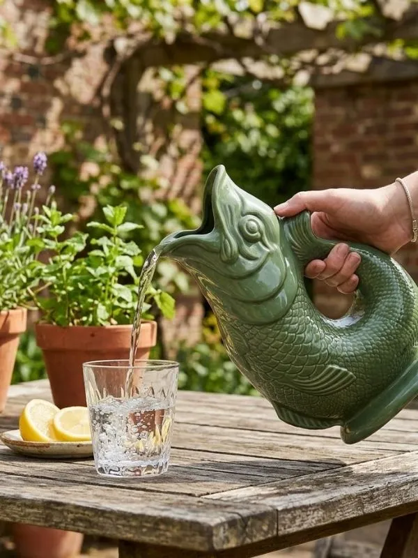 Wade Ceramics Gluggle Jug - Color: Green