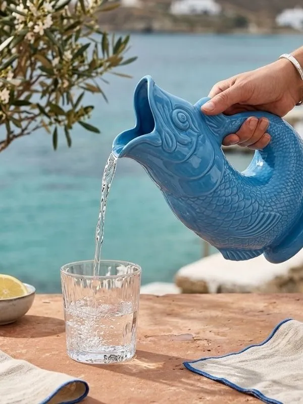 Wade Ceramics Gluggle Jug - Color: Sea Blue