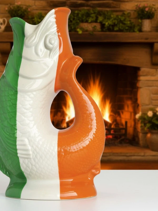 Wade Ceramics Gluggle Jug - Irish Flag