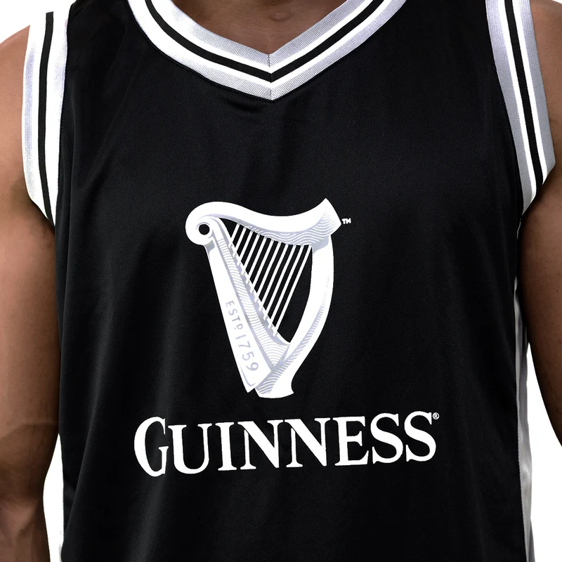 Guinness Black & Grey Basketball Jersey