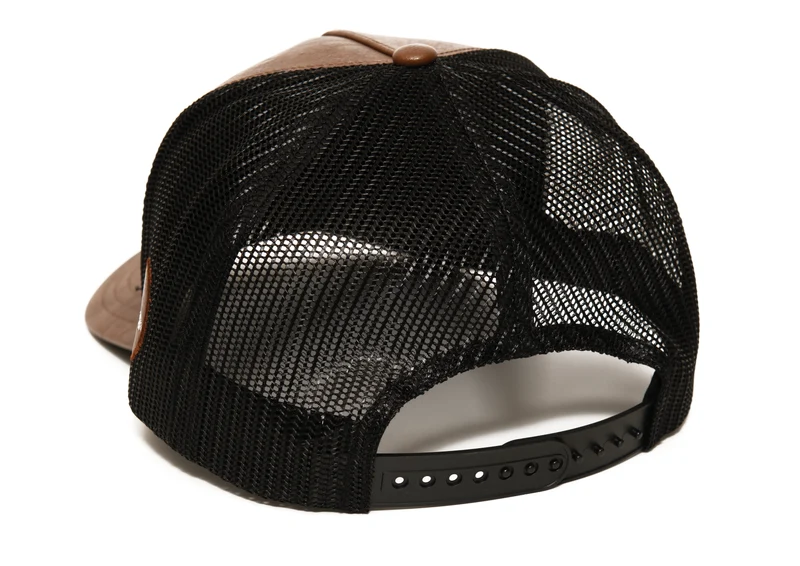 Guinness Brown Leather Trucker Cap