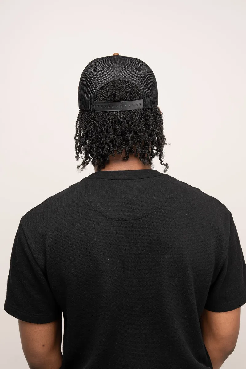 Guinness Brown Leather Trucker Cap