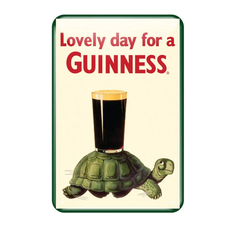 Guinness Metal Sign - Tortoise