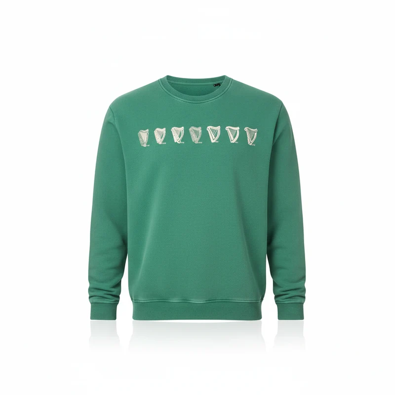 Guinness Evolution Harp Green Sweatshirt