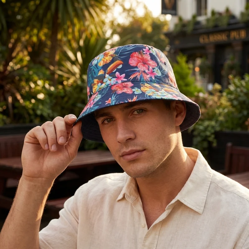 Guinness Hawaiian Reversible Bucket Hat
