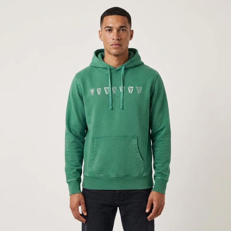 Guinness Evolution Harp Hoodie - Green