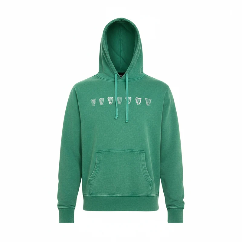 Guinness Evolution Harp Hoodie - Green