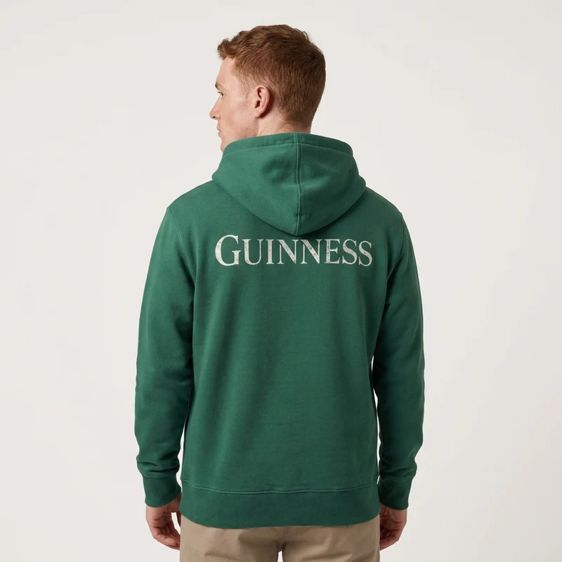 Guinness Evolution Harp Hoodie - Green