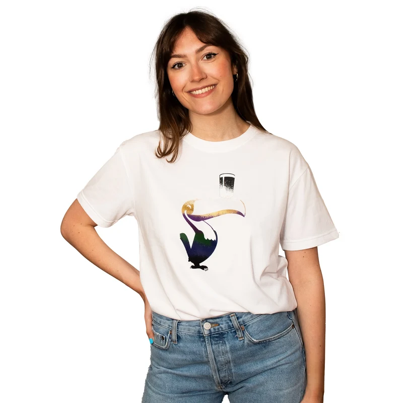Guinness Liquid Toucan Tee - White